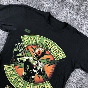 Five Finger Death Punch Shirt Mens Medium Black North America Tour 2019 Tee